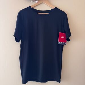 SPANX Mens Zero Sculpt Crewneck T-shirt size L Black Cotton & Modal 60002R NWT